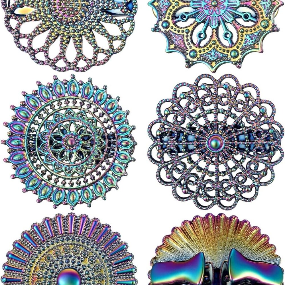 5 Pcs Dress Cinch Clips Set Cardigan Clips Retro Sweater Collar Brooch for Women